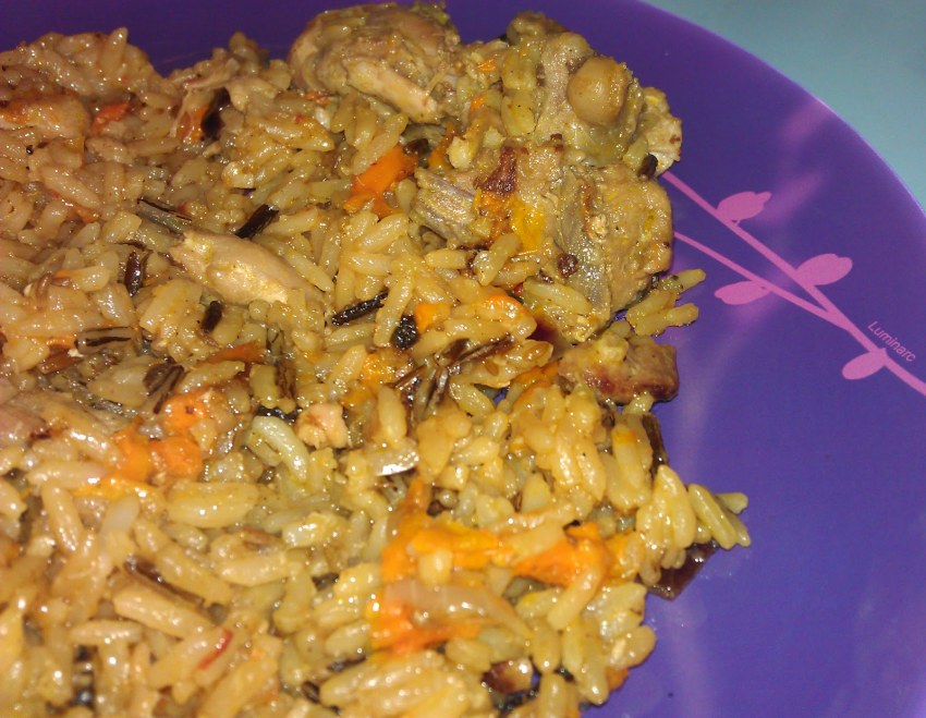 Плов с болгарским перцем