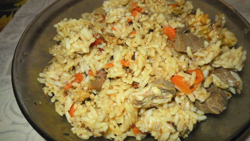 Узбекский плов с курицей