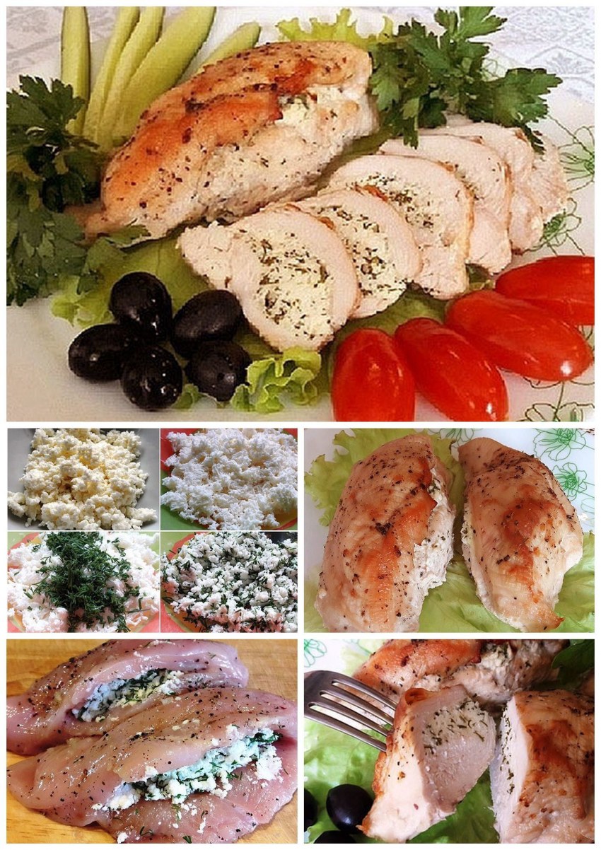 Куриное филе фаршированное