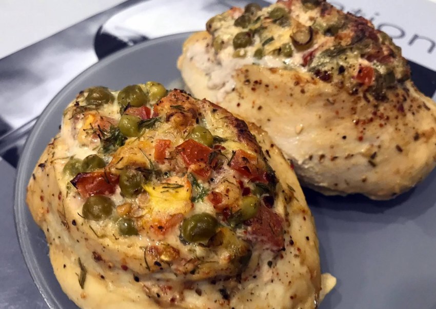 Куриные кармашки с овощами