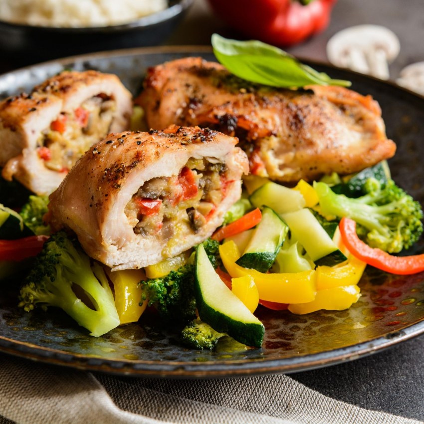 Фаршированная грудка индейки