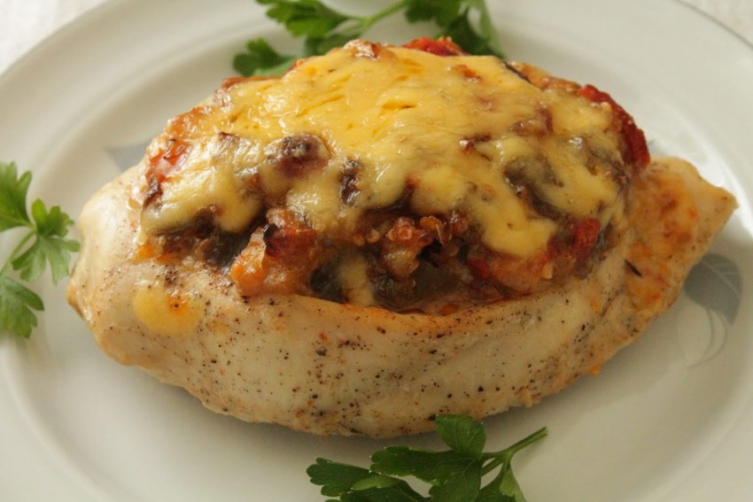 Лодочки из куриного филе