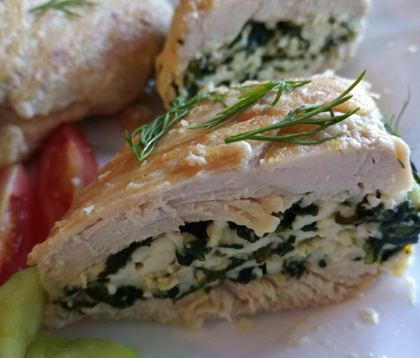 Куриное филе фаршированное сыром