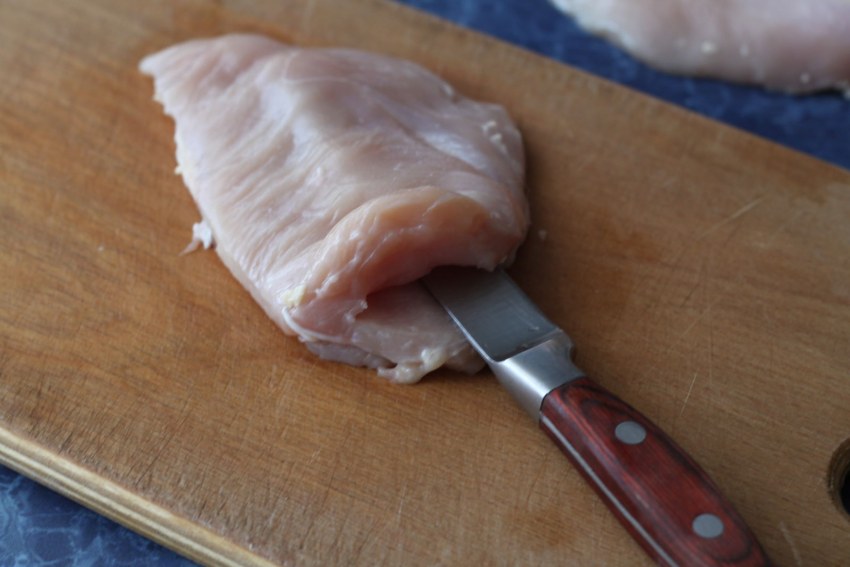 Кармашки из куриного филе