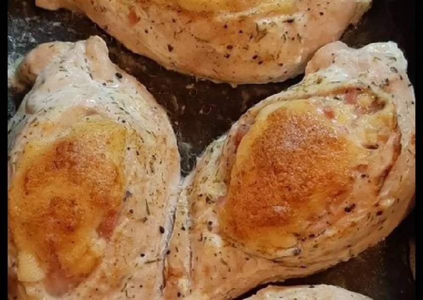 Кармашки из куриного филе