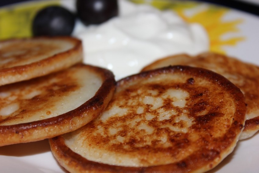 Творожные оладьи