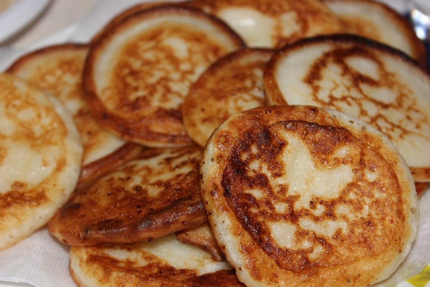 Оладьи с творогом на кефире