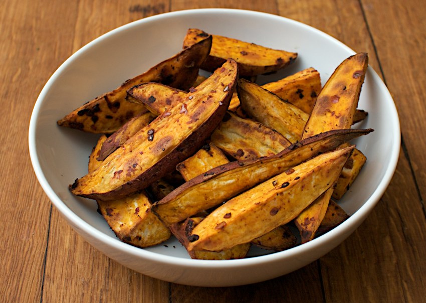 Картофель батат жареный