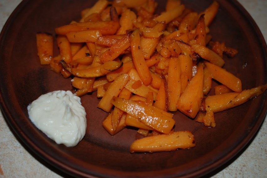 Жареный сладкий картофель