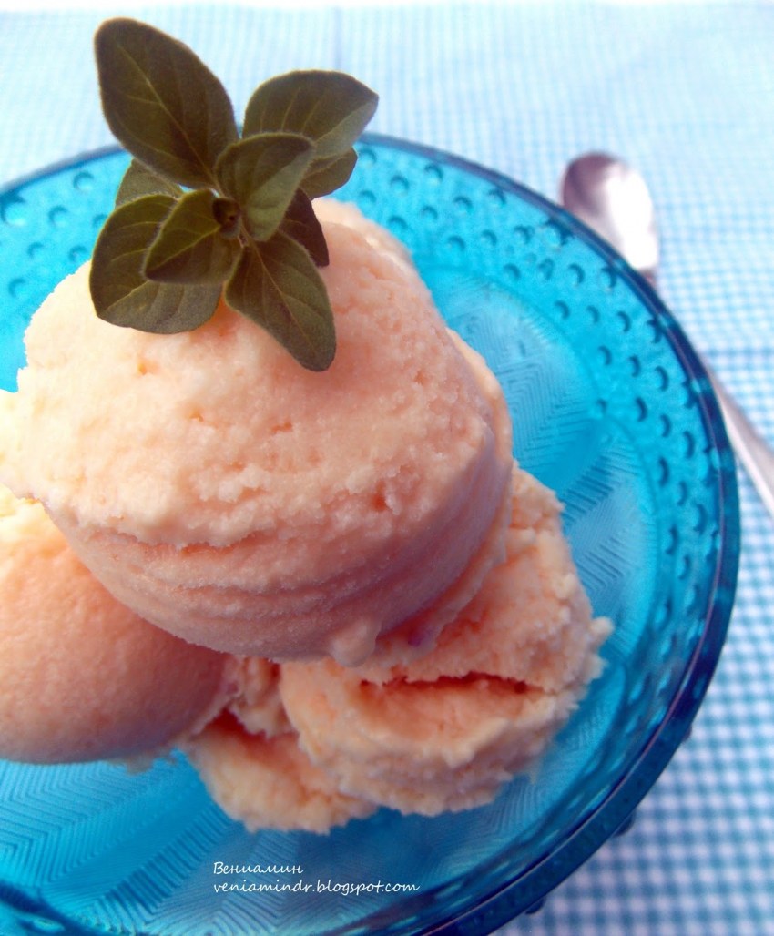 Домашнее мороженое с творожным сыром