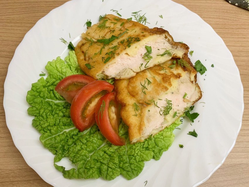 Лосось в слоеном тесте