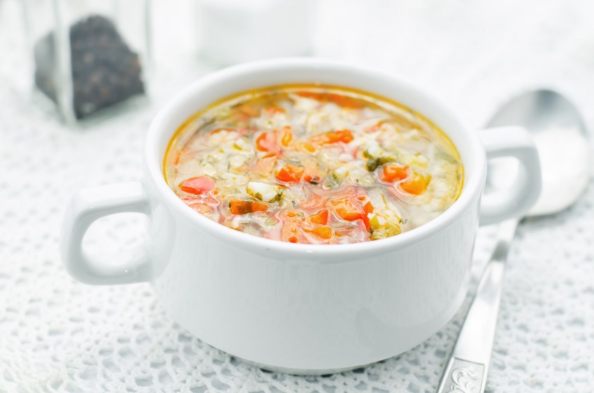 Рыбный суп с рисом