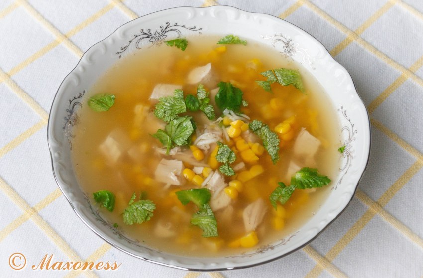 Куриный рисовый суп