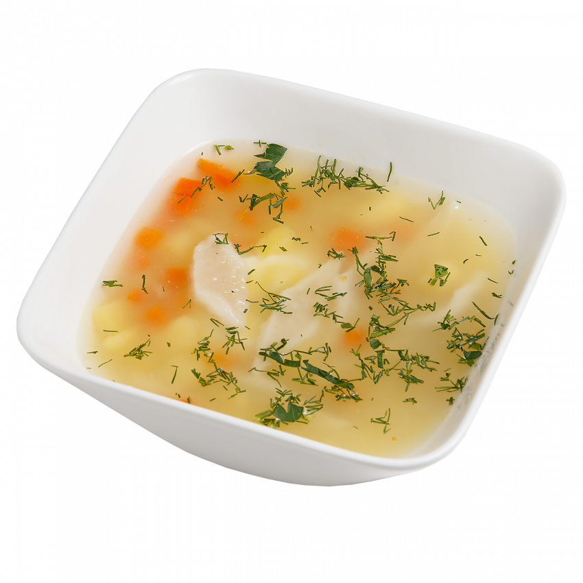 Азиатский суп на курином бульоне