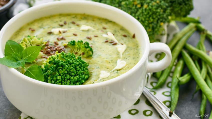 Суп пюре из капусты брокколи