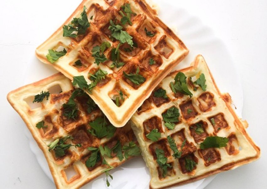 Сырные вафли на электрогриле