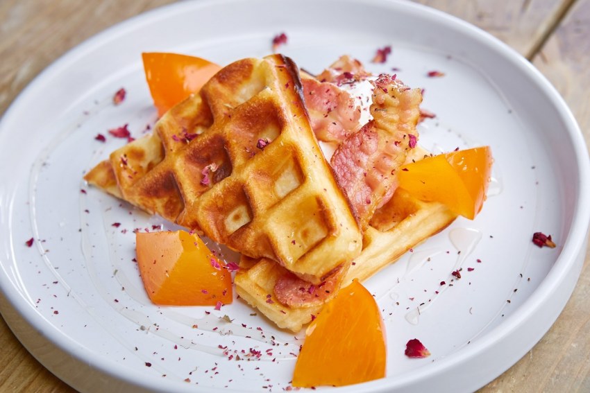 Венские вафли с беконом