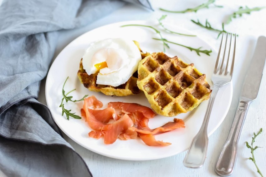 Бельгийская вафля с пашот