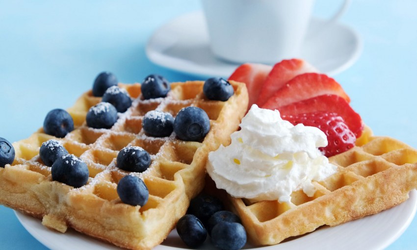 Венские вафли с начинкой сладкие