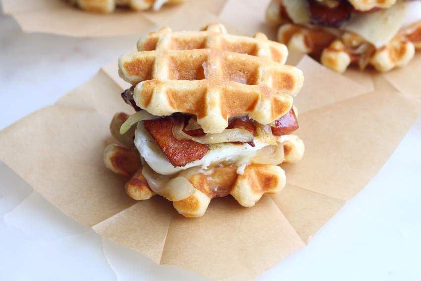 Бельгийские вафли с начинкой