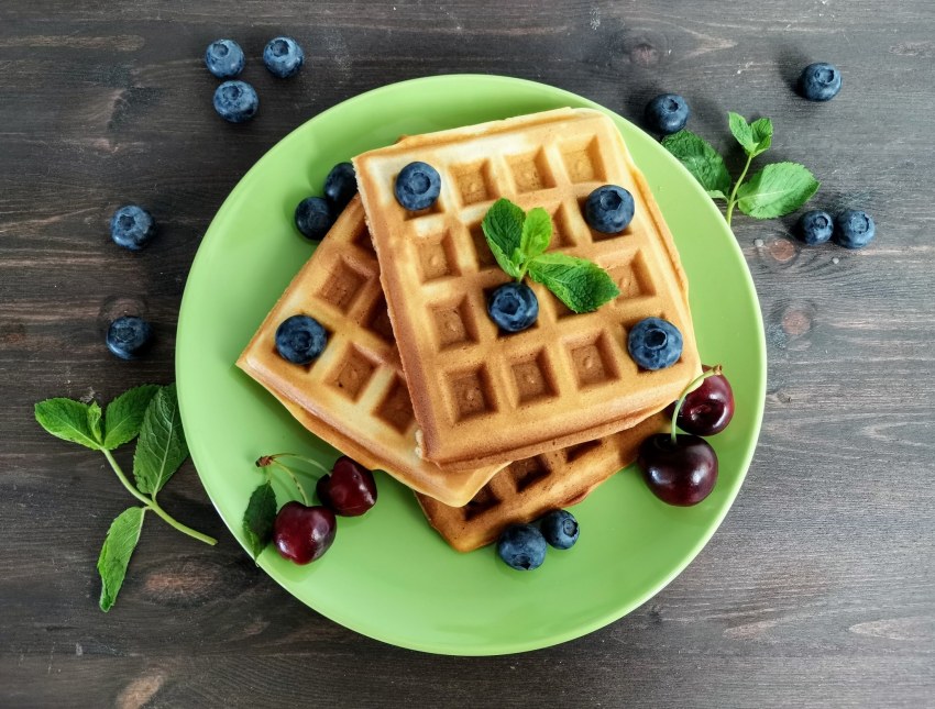 Бельгийские вафли с сыром