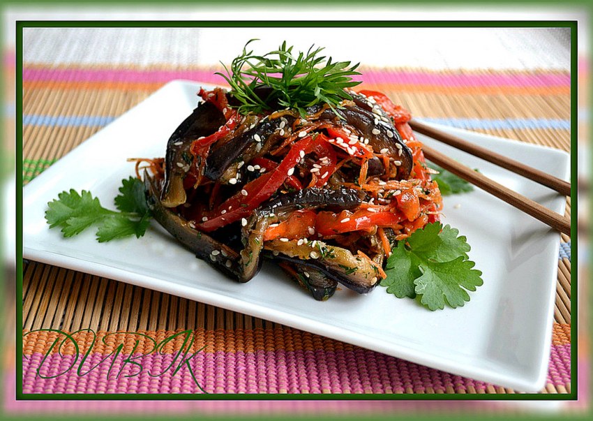 Баклажаны по-корейски любовь Ким