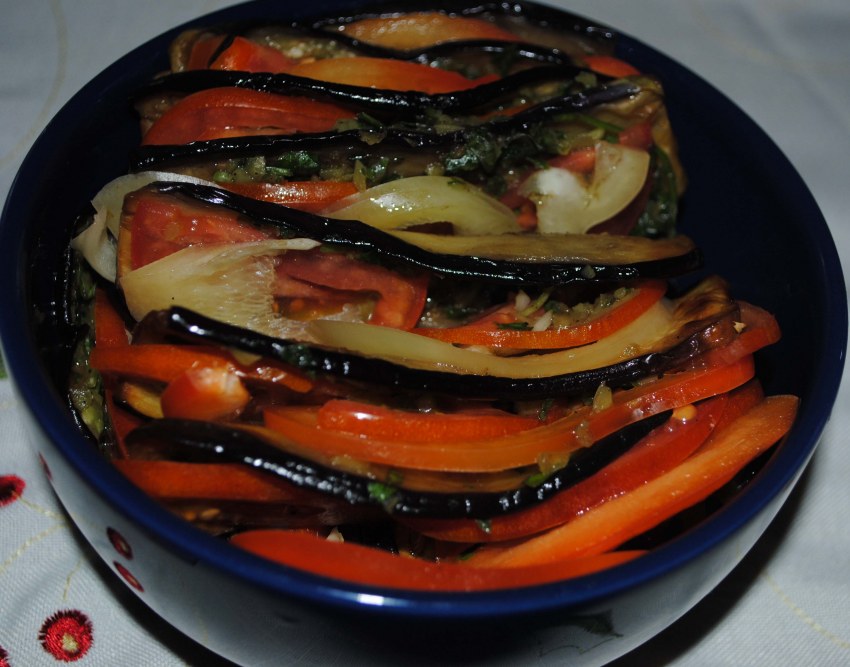 Язычки из баклажанов