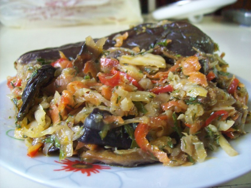 Баклажаны с капустой