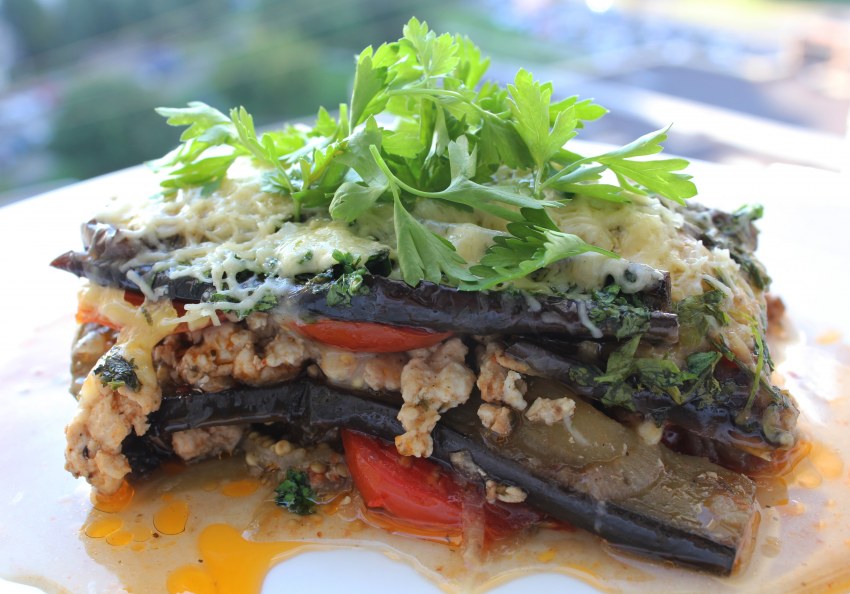 Жареные баклажаны кусочками