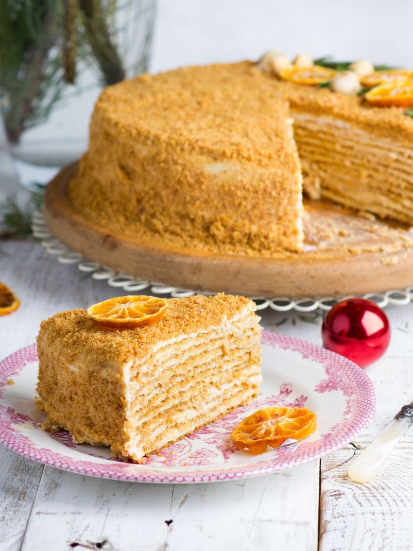 Фото тортов с медовой сметаной и молочная девочка