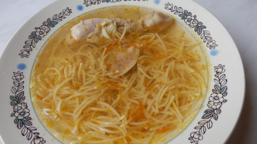 Тувинский суп с лапшой