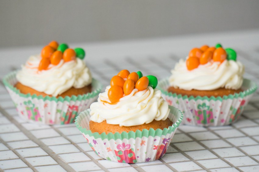 Морковные капкейки с апельсином