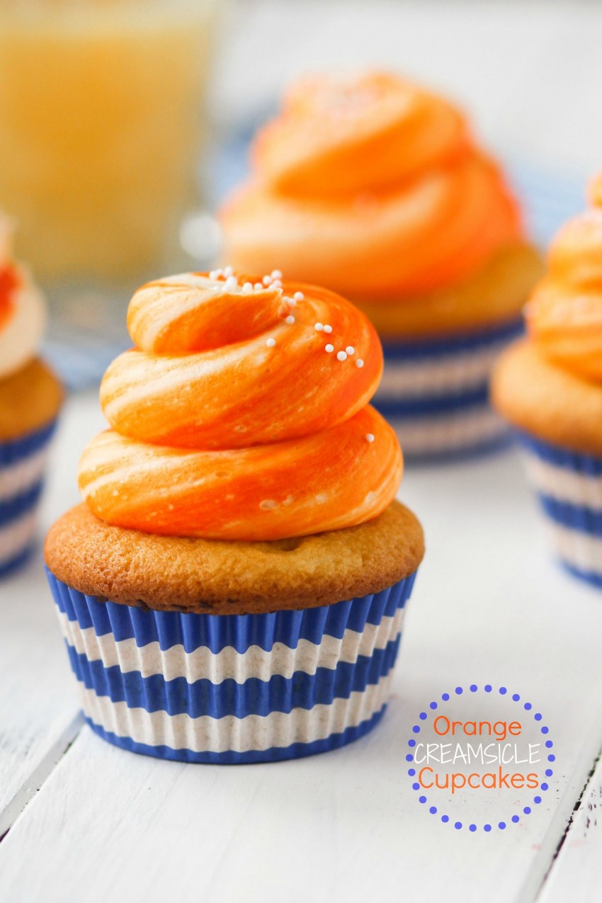 Мандариновые капкейки