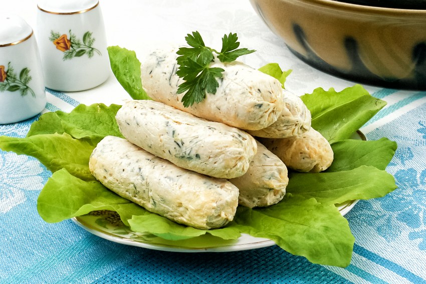 Домашние куриные сосиски