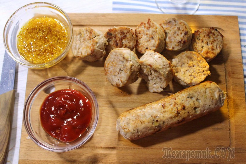 Куриные сосиски диетические