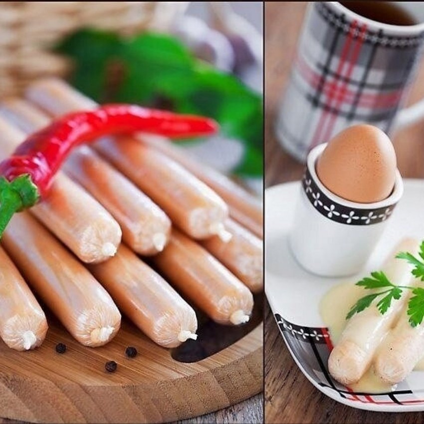 Куриные сосиски с сыром