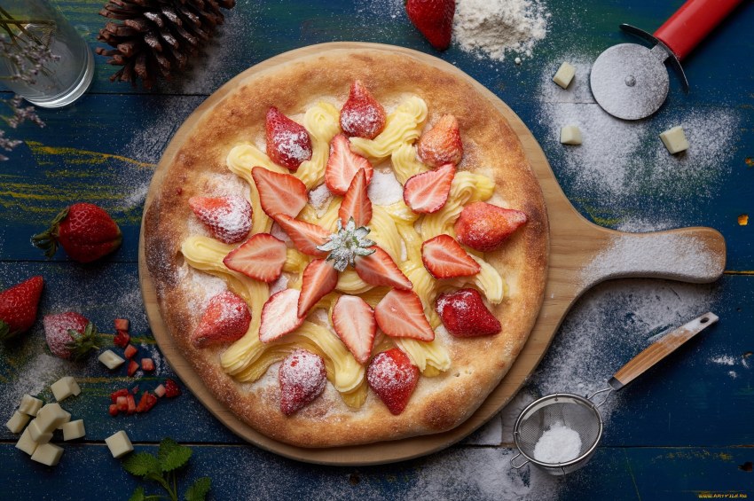 Трамп ест фруктовый пирог