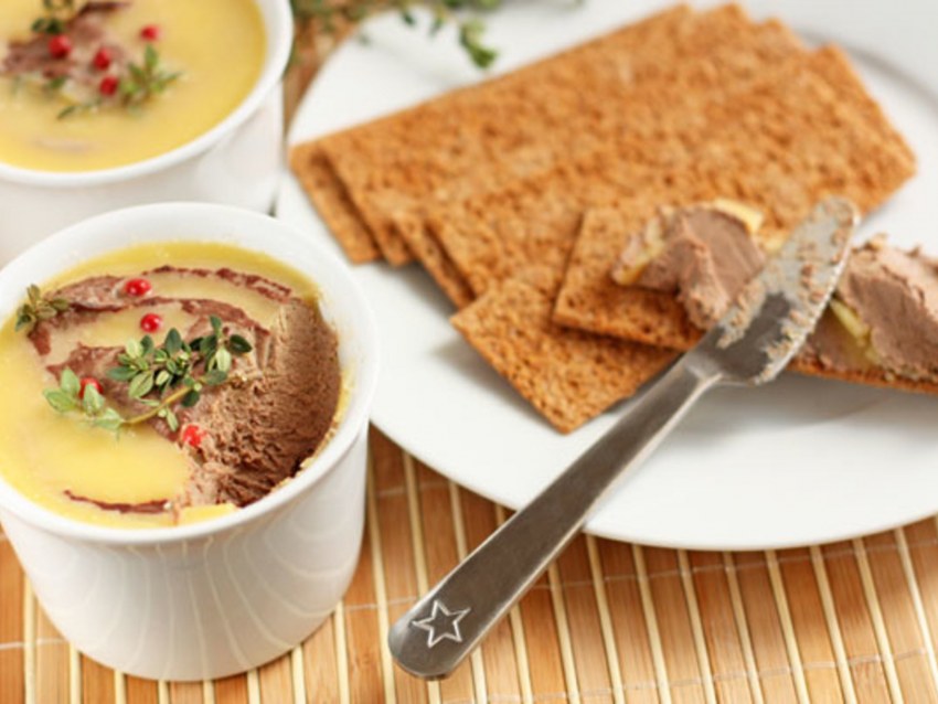 Паштет из куриной печени с грибами