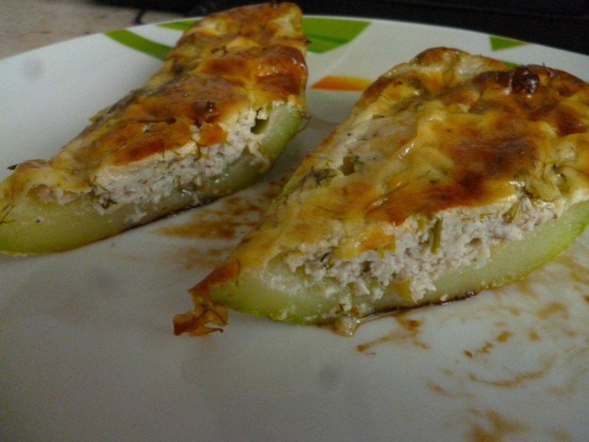 Курица с кабачками в духовке