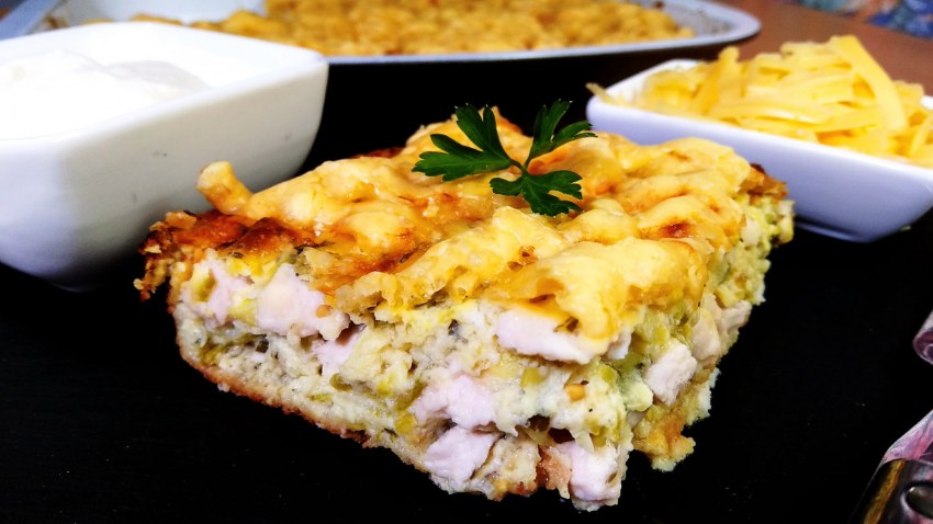 Курица с кабачками в духовке