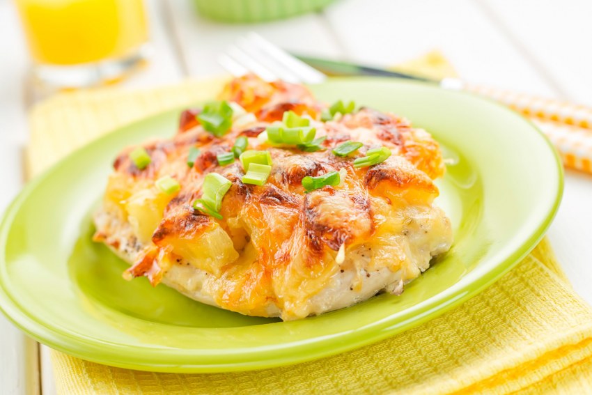 Кабачки с куриной грудкой