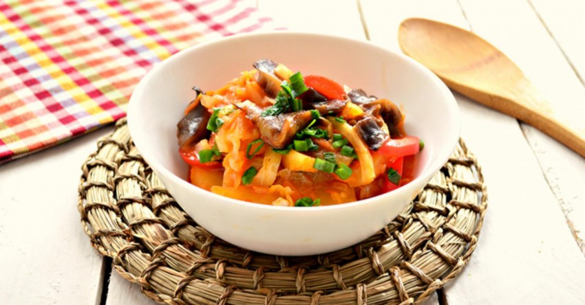 Овощное рагу с грибамм