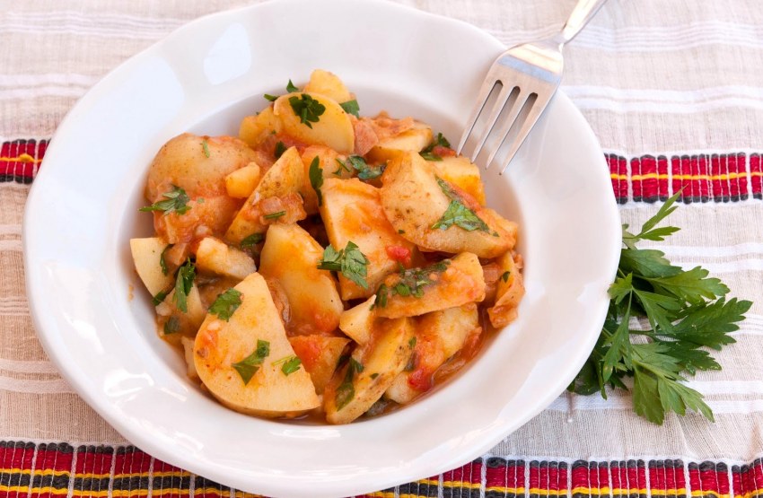 Тушеный картофель