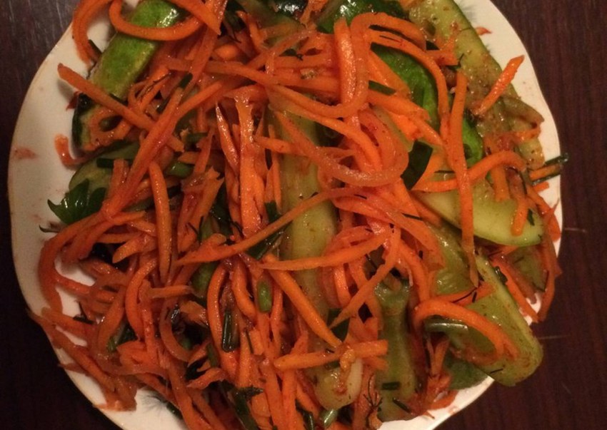 Салат из огурцов по-корейски на зиму