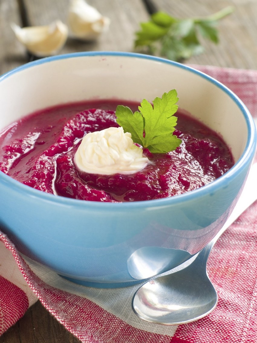 Фасолево свекольный суп