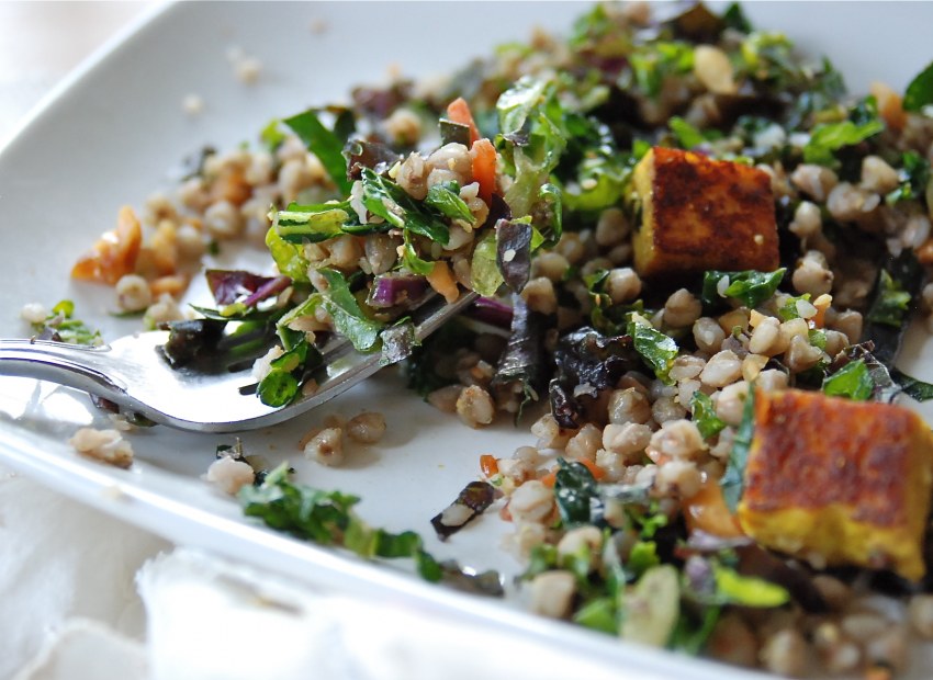 Фрикасе из курицы с гречей