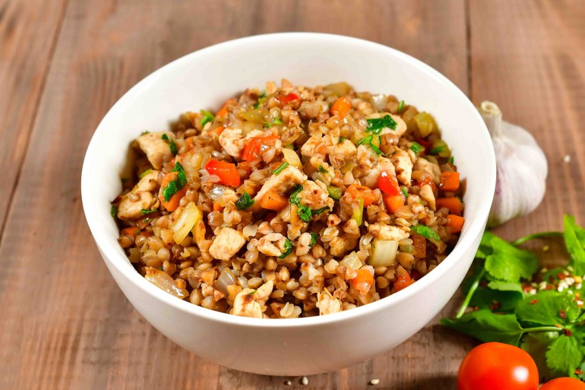 Гречка по купечески с грибами