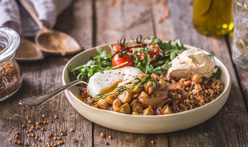 Гречневая каша с грибами