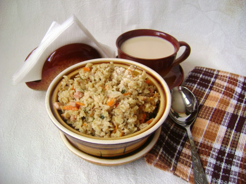 Бефстроганов с гречкой