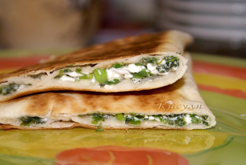 Конвертики из лаваша с грибами